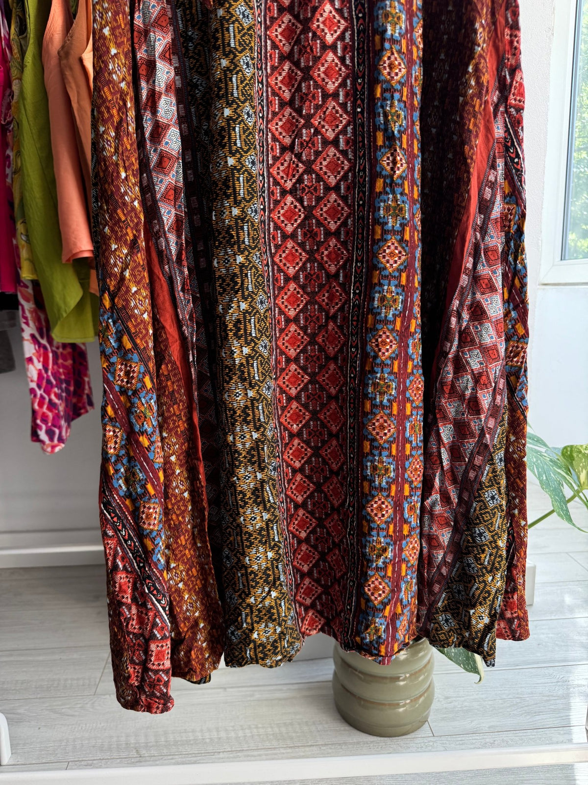 ☀️ Fustă Vintage Summer Printed – M Damă - anbracaminte