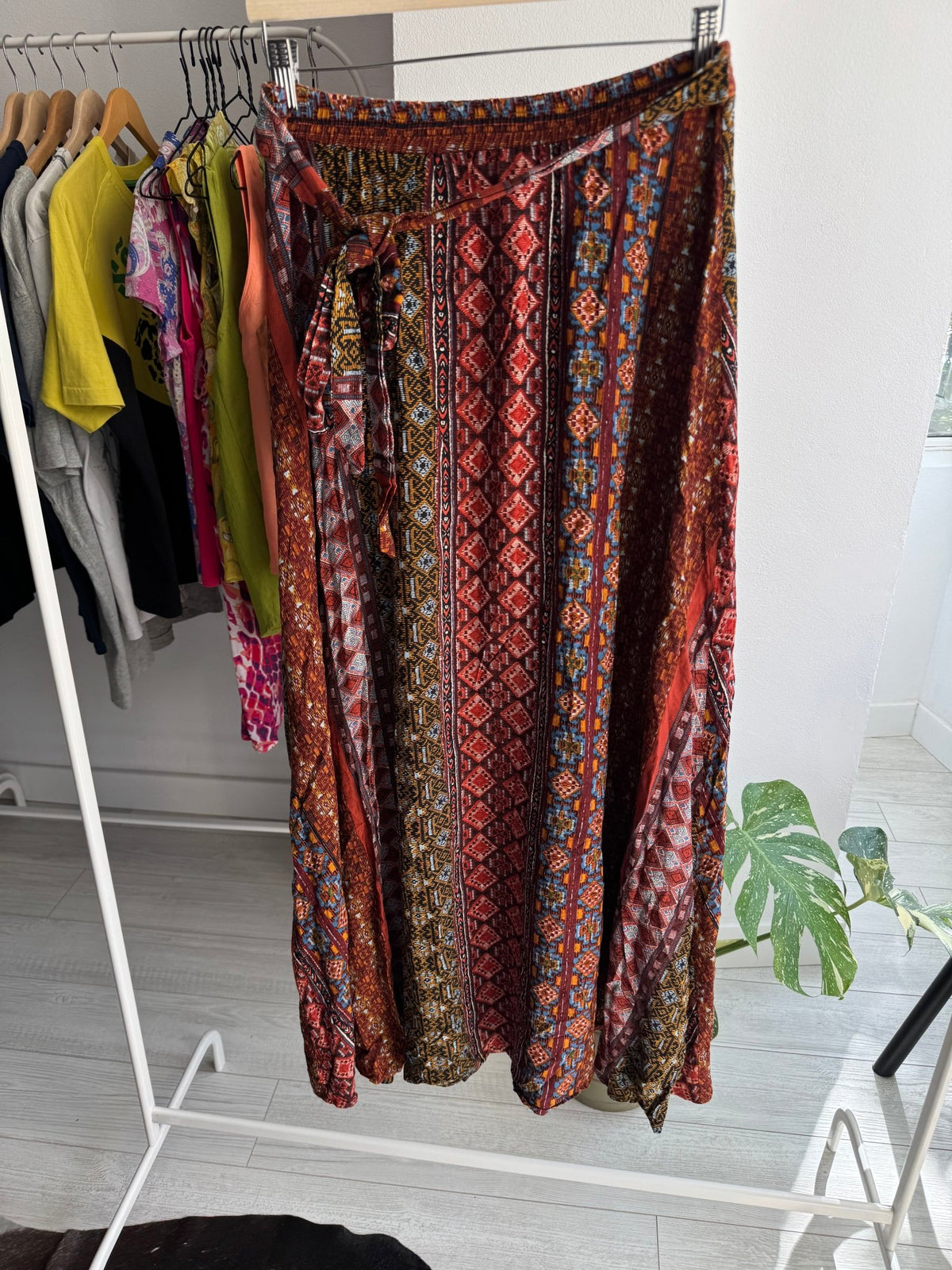 ☀️ Fustă Vintage Summer Printed – M Damă - anbracaminte