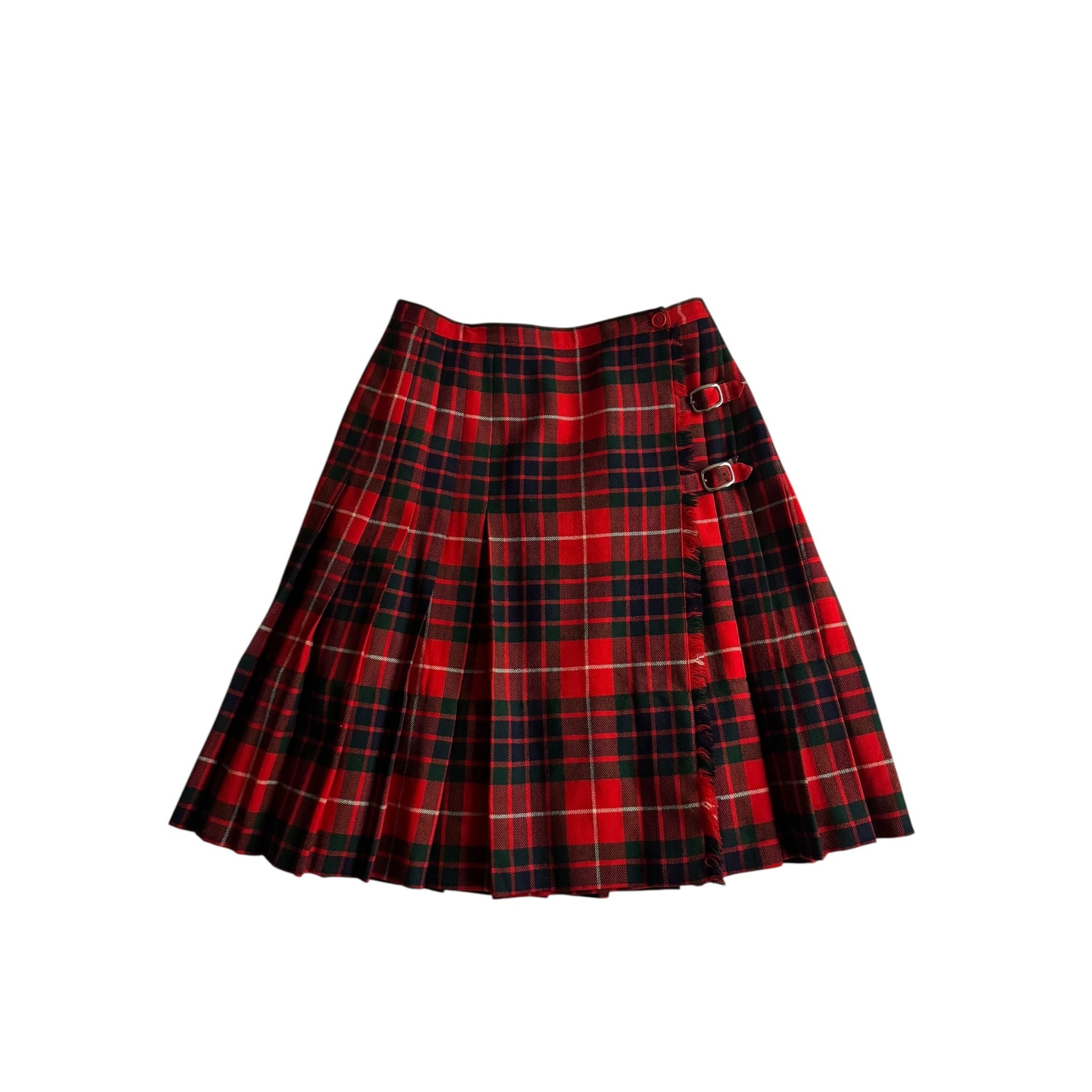 ❣️Fustă vintage tartan din lână – aproximativ S/M - anbracaminte
