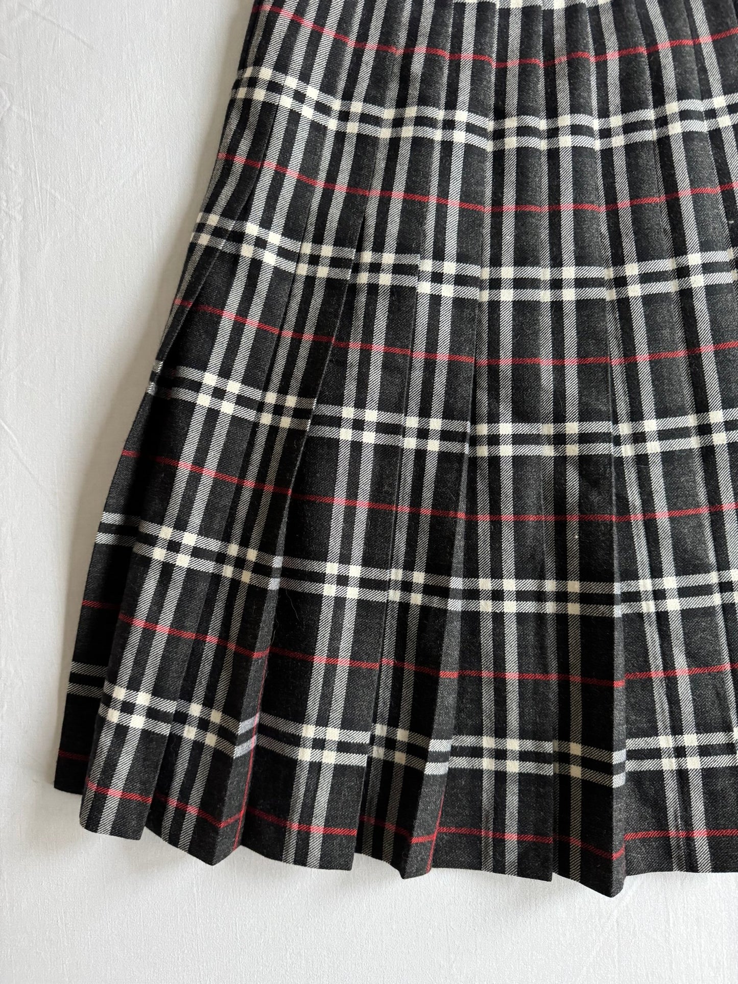 🧵 Fustă Vintage Tartan din Lână (Mărime IT 44 – M/L) - anbracaminte