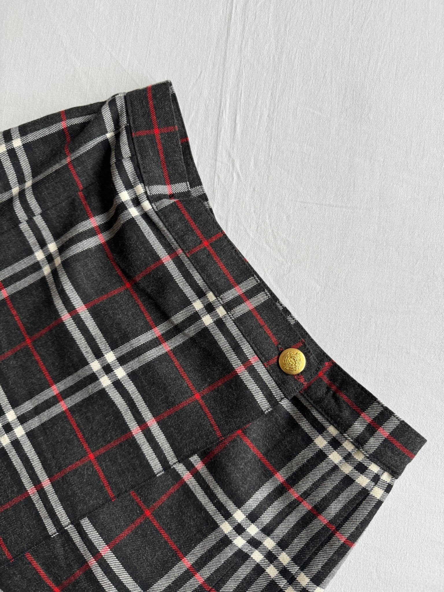 🧵 Fustă Vintage Tartan din Lână (Mărime IT 44 – M/L) - anbracaminte
