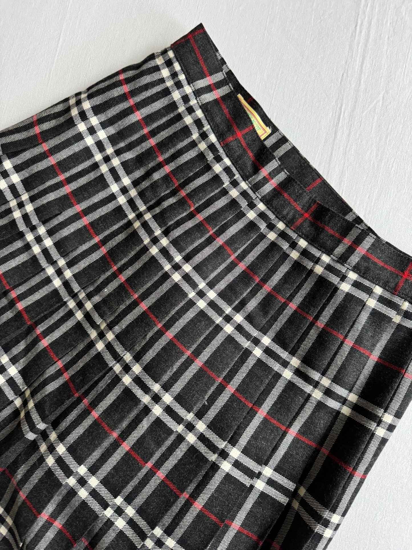 🧵 Fustă Vintage Tartan din Lână (Mărime IT 44 – M/L) - anbracaminte