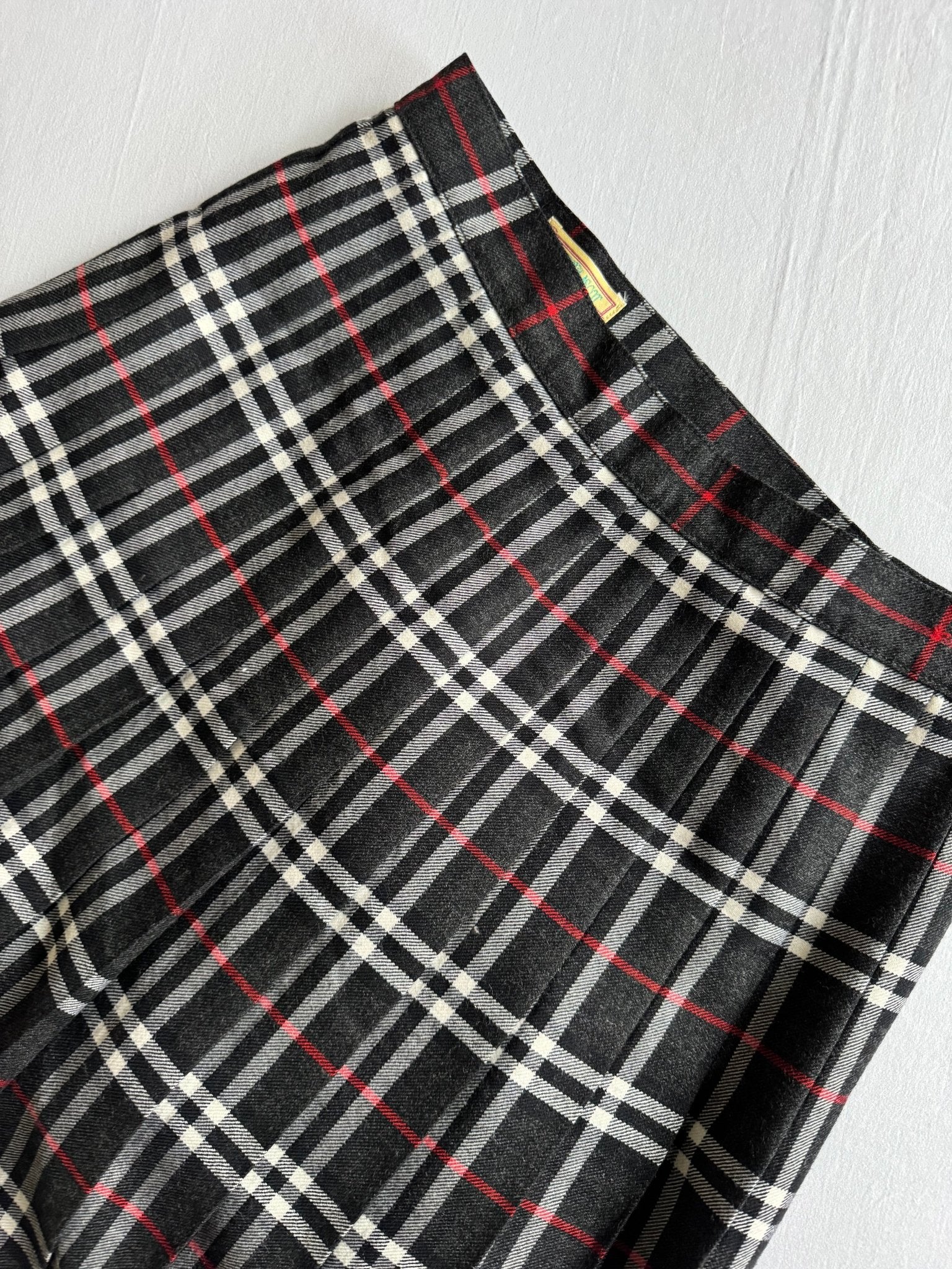 🧵 Fustă Vintage Tartan din Lână (Mărime IT 44 – M/L) - anbracaminte