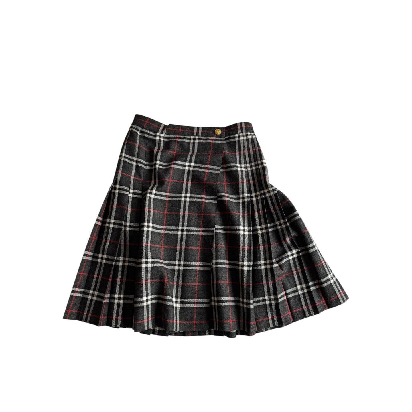 🧵 Fustă Vintage Tartan din Lână (Mărime IT 44 – M/L) - anbracaminte