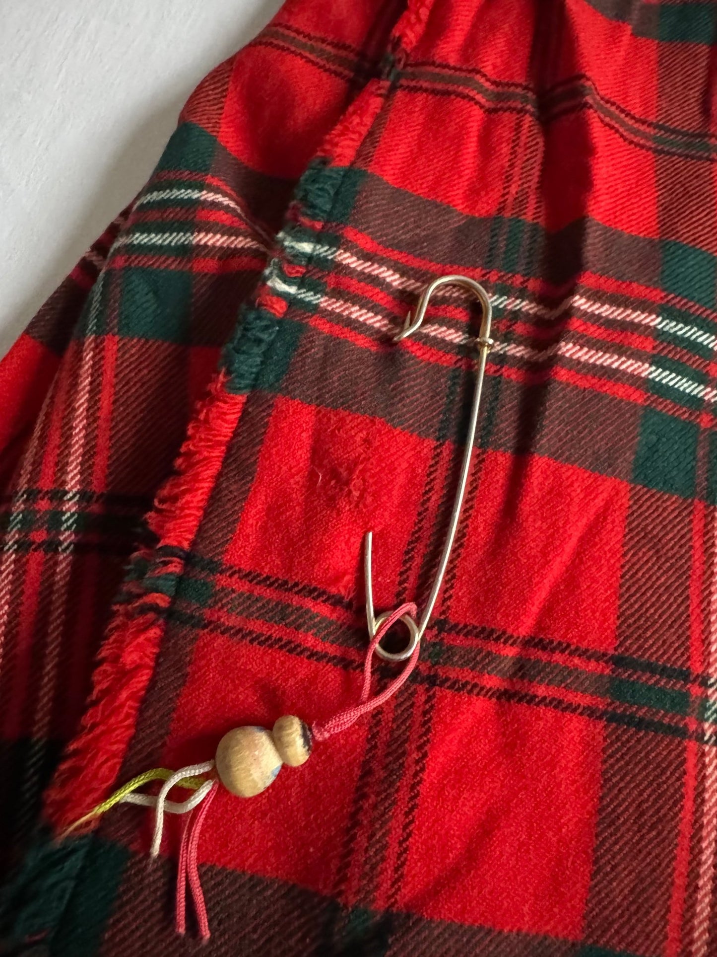 🧵 Fustă Vintage Tartan din Lână Pură (Made in Scotland) - Marimea S - anbracaminte