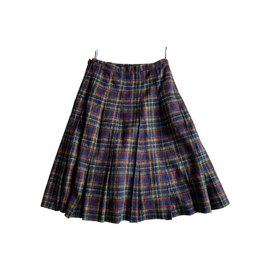 👗 Fustă Vintage Tartan / Lână (Mărime aproximativă S/M) - anbracaminte