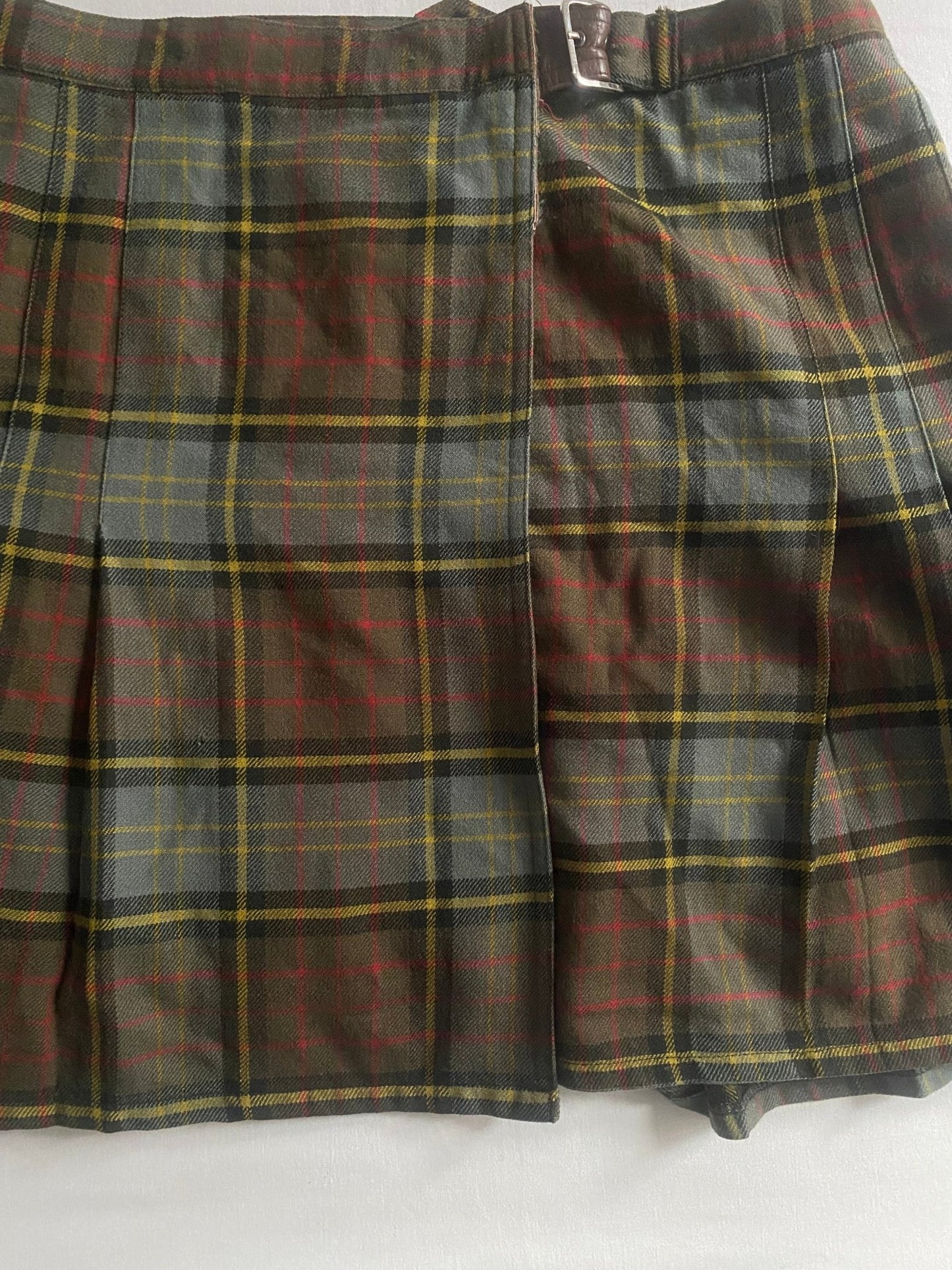 Fustă Weekend by Max Mara – Tartan – 100% Lână Virgină – EU 42 – Made in Italy - anbracaminte