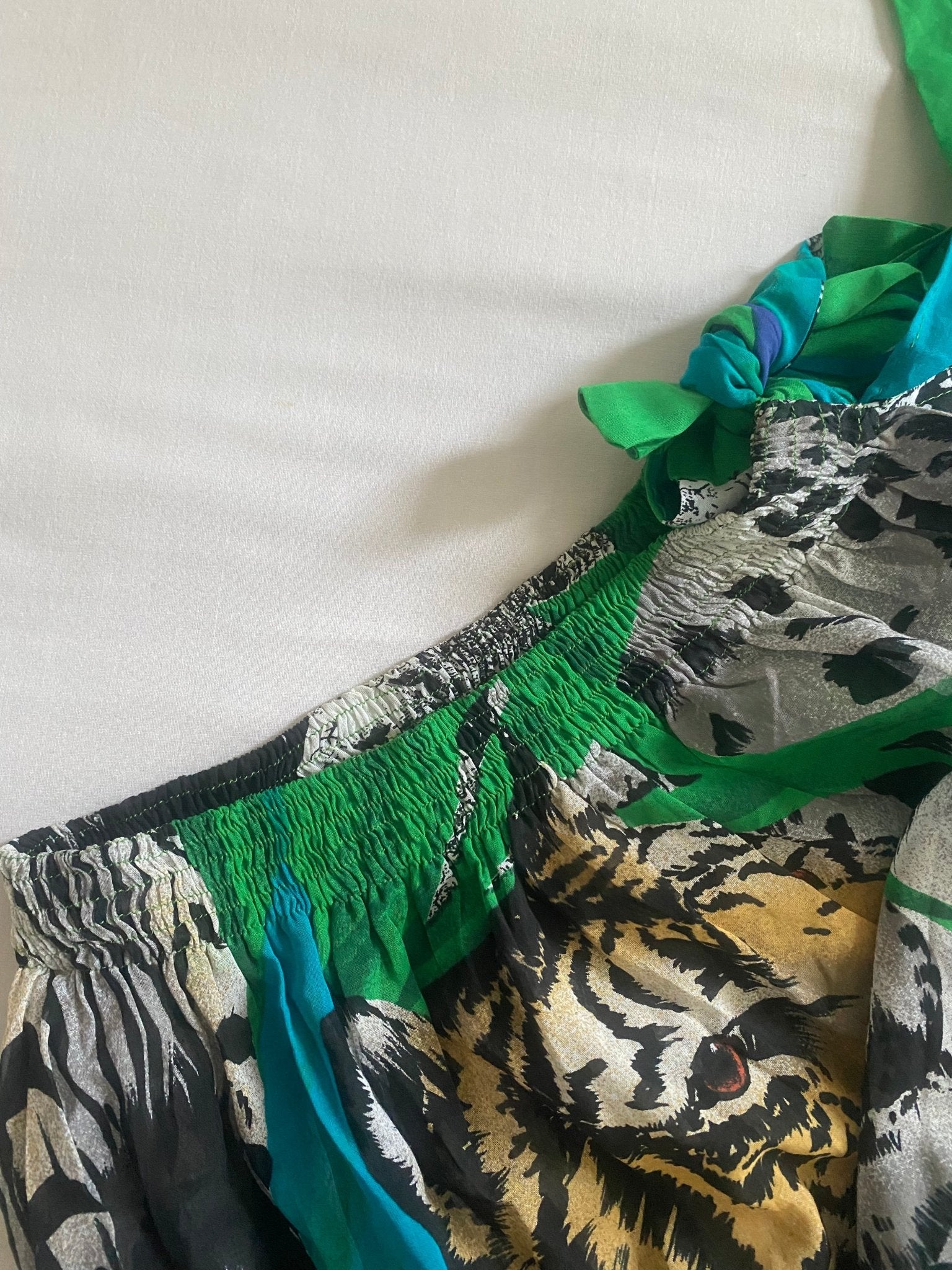 Fustă Wraparound Vintage – Animal & Jungle Print – 100% Bumbac 🌴🐾 - anbracaminte