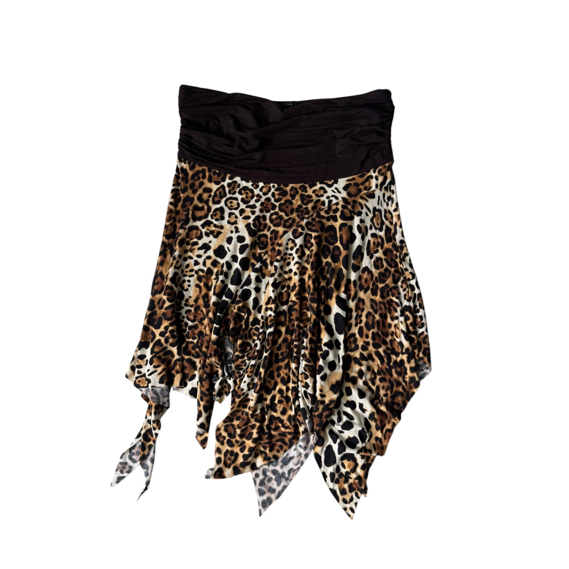 🐆 Fustă Y2K Animal Print cu Volane – S/M Damă - anbracaminte