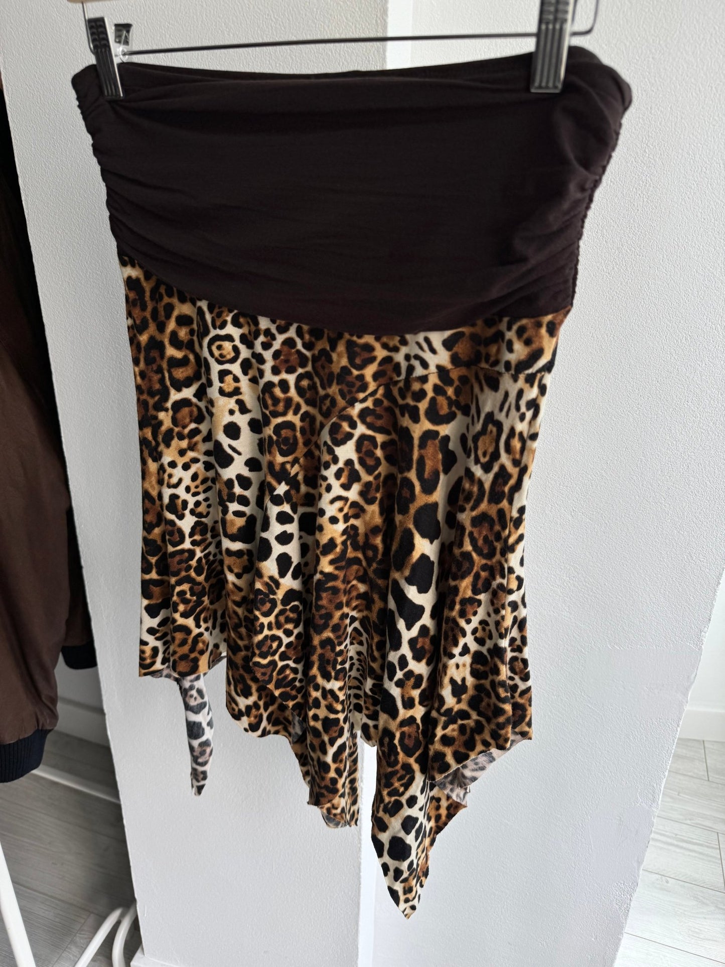🐆 Fustă Y2K Animal Print cu Volane – S/M Damă - anbracaminte