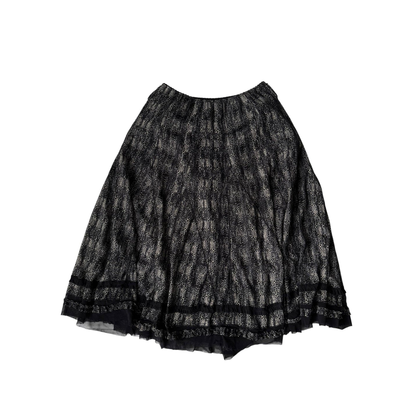 🐆 Fustă Y2K Animal Print – L – Made in Italy - anbracaminte
