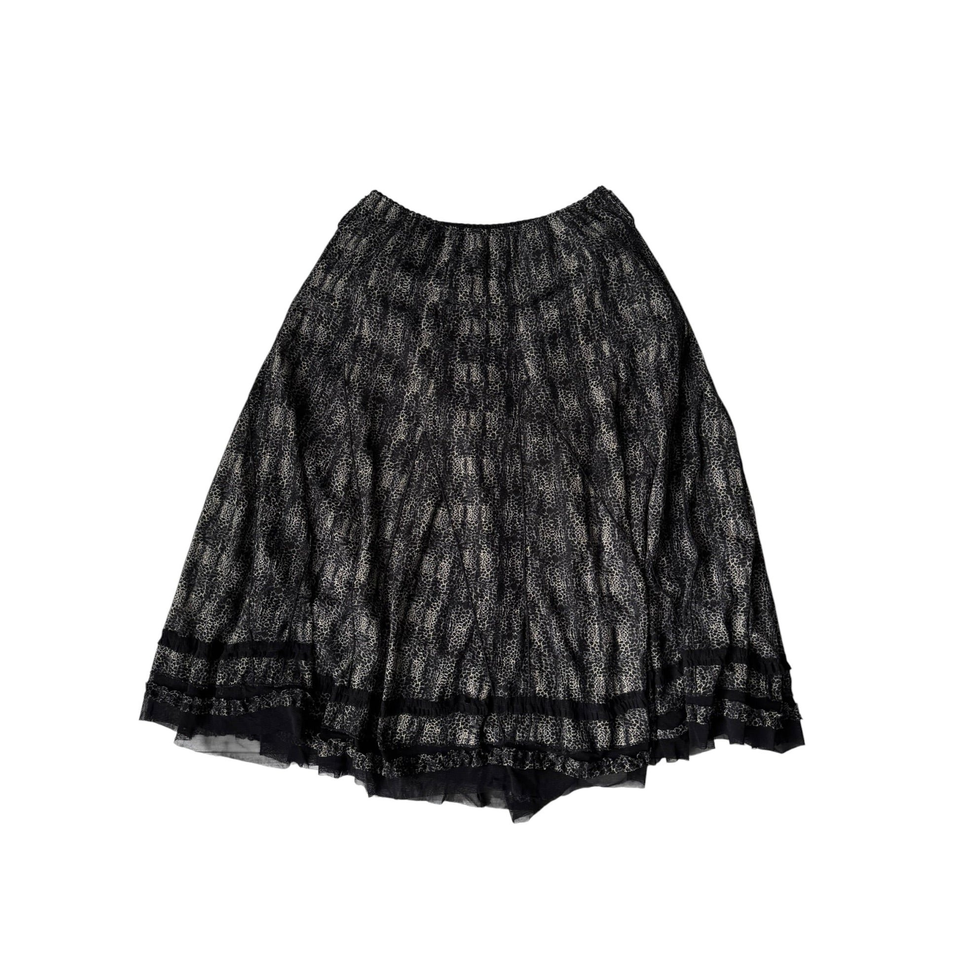 🐆 Fustă Y2K Animal Print – L – Made in Italy - anbracaminte