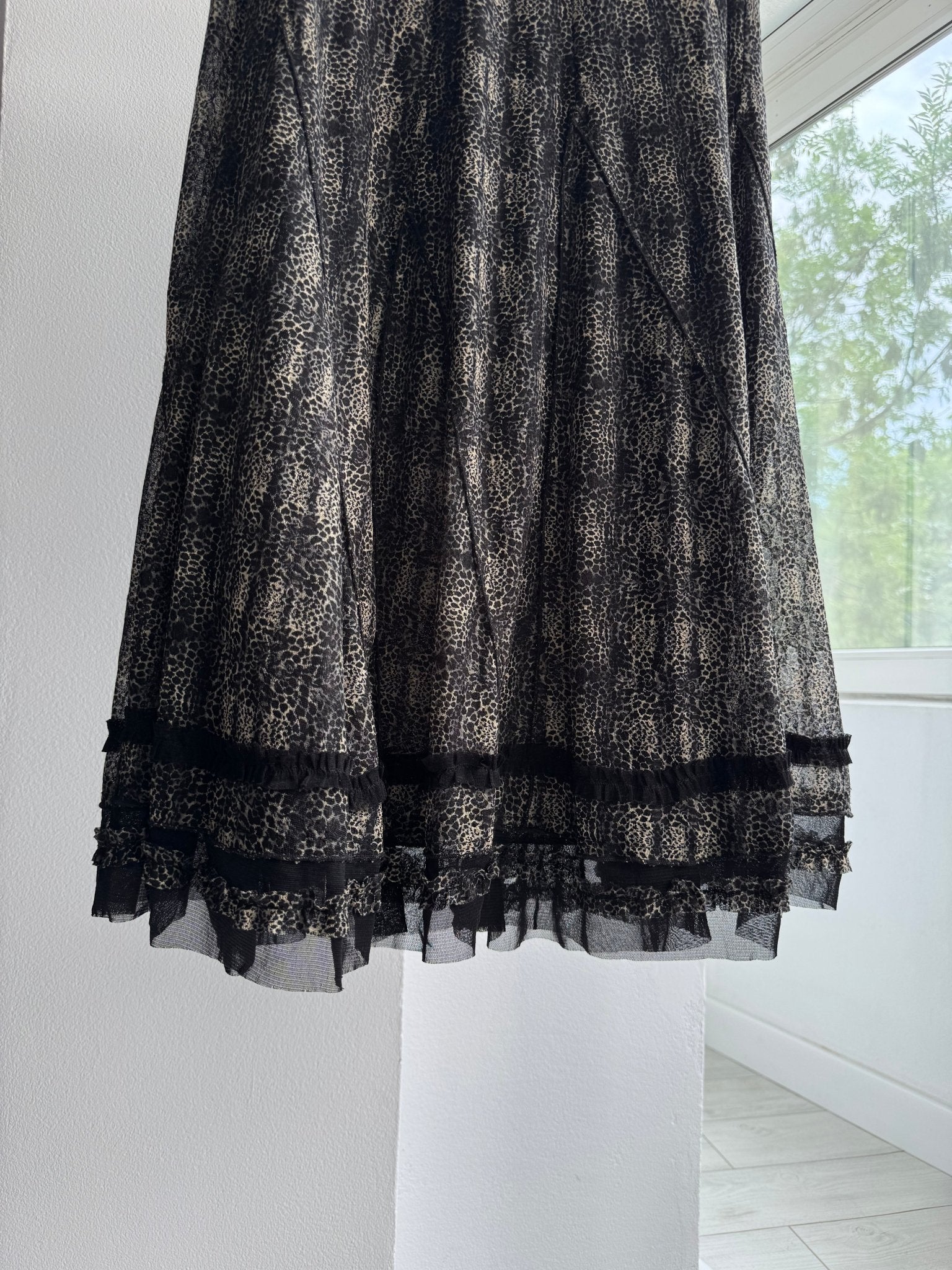 🐆 Fustă Y2K Animal Print – L – Made in Italy - anbracaminte