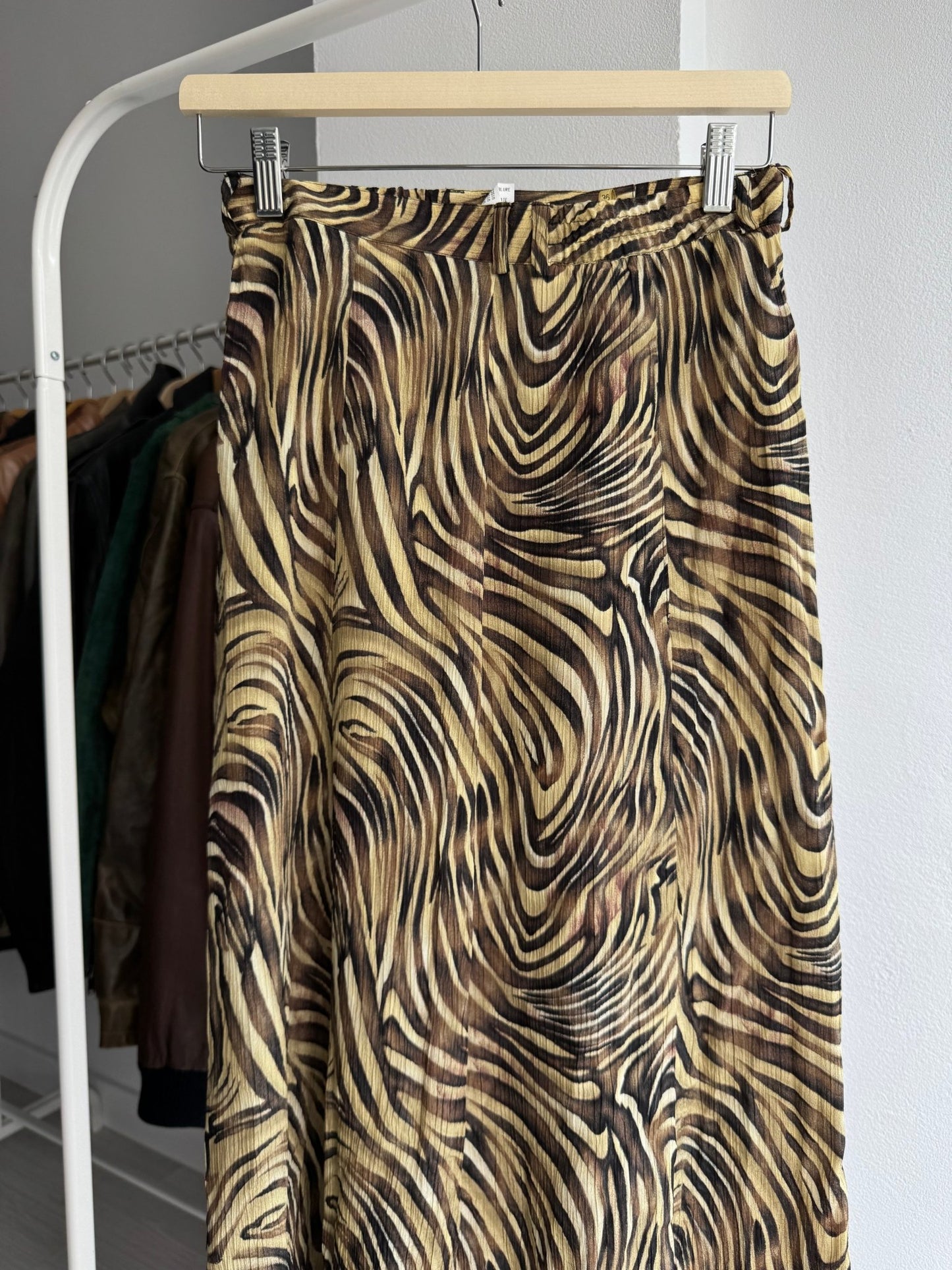 🐆 Fustă Y2K Animal Printed – 100% Vâscoză – S (EU 36) - anbracaminte