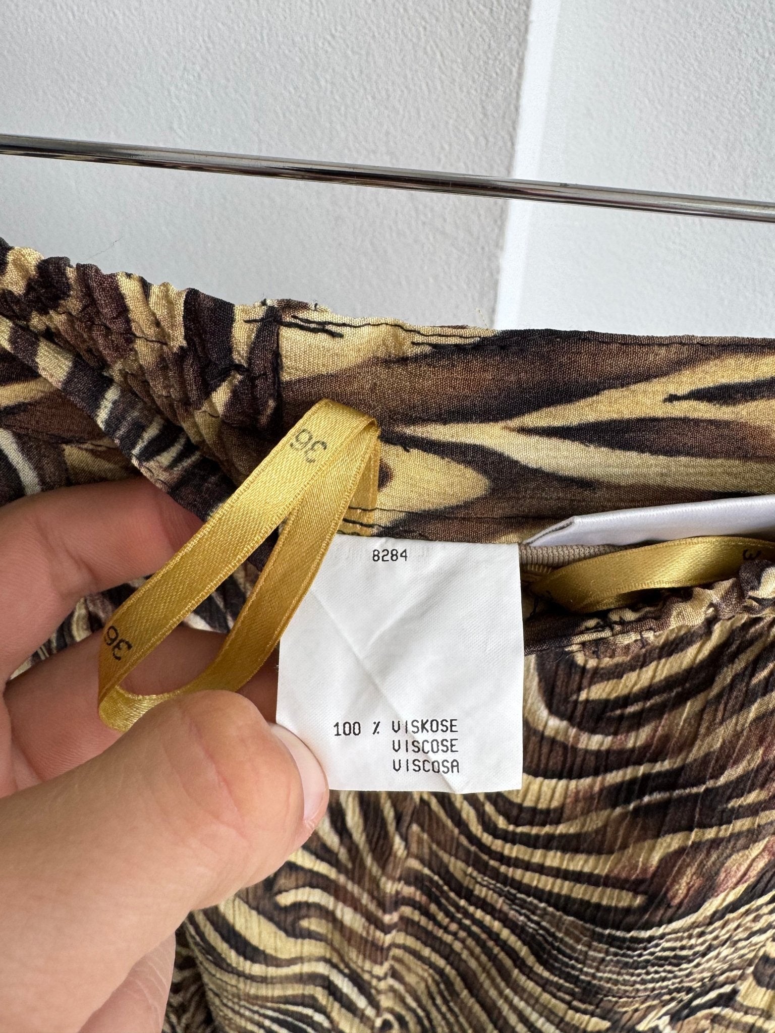 🐆 Fustă Y2K Animal Printed – 100% Vâscoză – S (EU 36) - anbracaminte