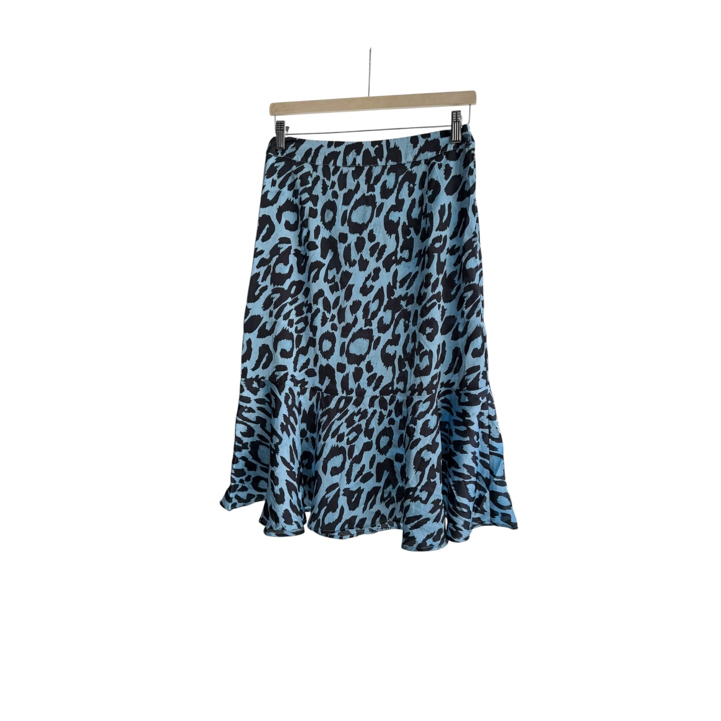 🐆 Fustă Y2K cu Animal Print Albastru – S (36) - anbracaminte