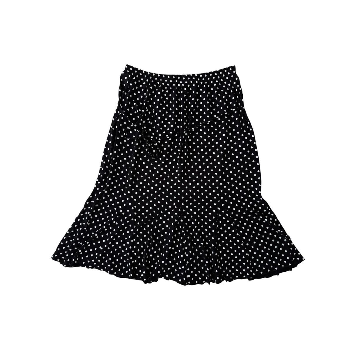 ☀️ Fustă Y2K cu Print Polka Dot și Fundiță – L Damă - anbracaminte