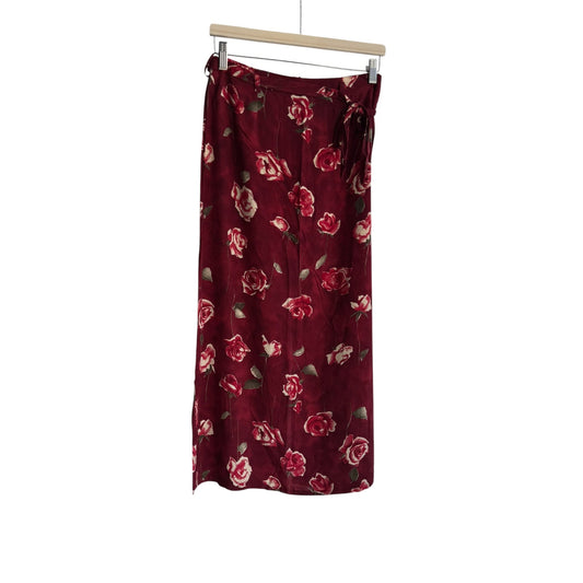 🌹 Fustă Y2K cu Print Trandafiri – S (36) - anbracaminte