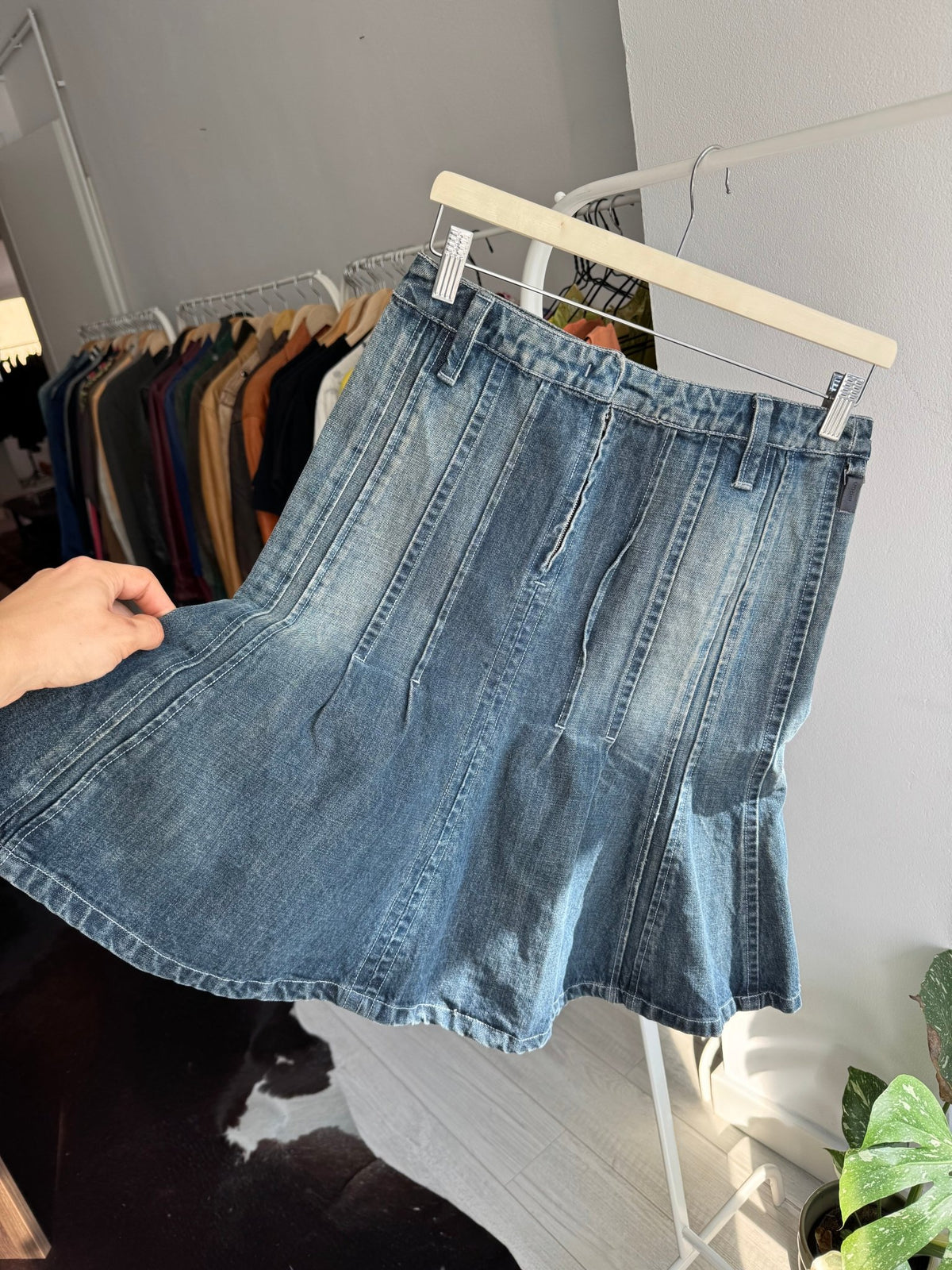 ☀️ Fustă Y2K Denim Sportmax by Max Mara – EU 34 Damă (XS/S) - anbracaminte