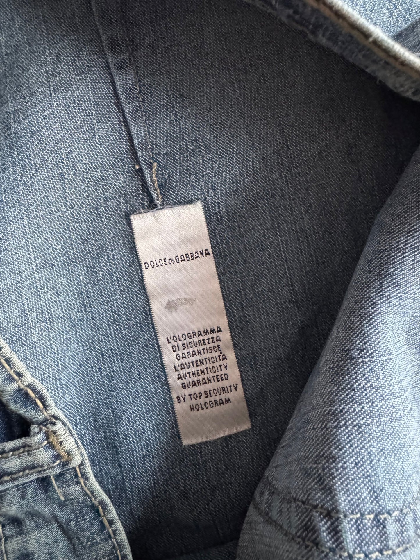 🧵 Fustă Y2K Dolce & Gabbana Denim / Rhinestones (Mărime US 28 - IT 42 / M) - anbracaminte