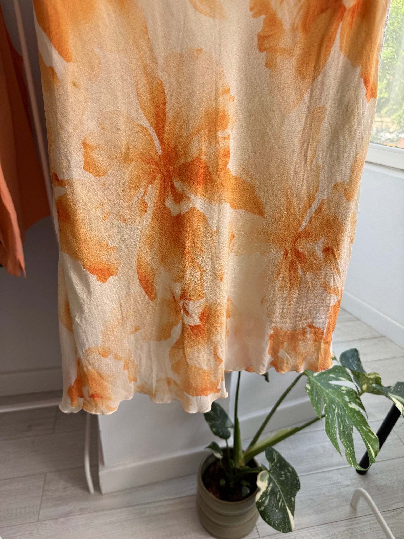 ☀️ Fustă Y2K Floral Printed Mesh – EU 34 (XS Damă) - anbracaminte