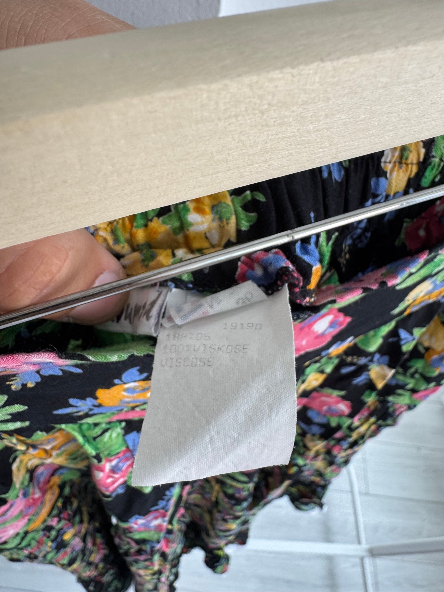 🌸 Fustă Y2K Floral – Vâscoză – EU 36 (S) - anbracaminte