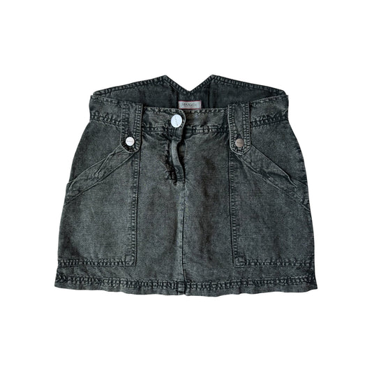 🪖 Fustă Y2K Max & Co din Bumbac și In – Verde Închis Washed – Mărime XS - anbracaminte