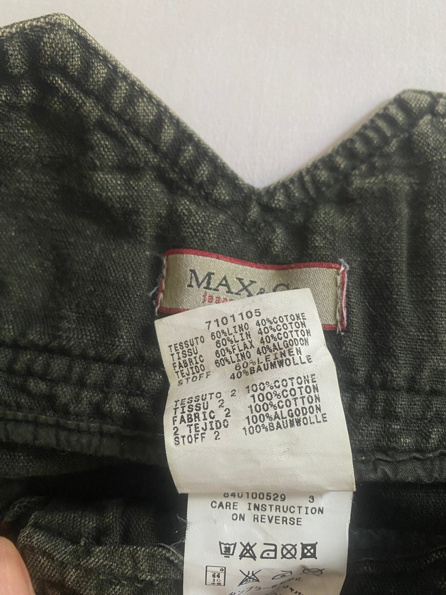 Fustă Y2K Max & Co din Bumbac și In – Verde Închis Washed – Mărime XS 🌿👗 - anbracaminte