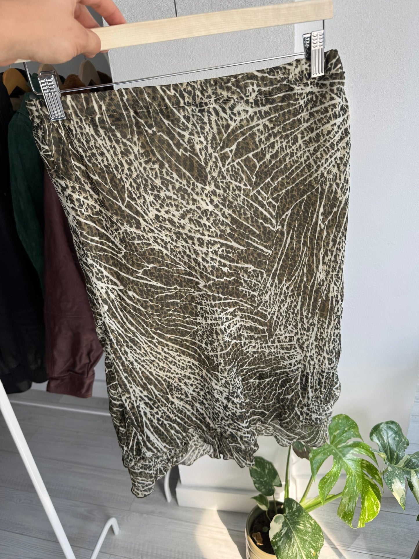 ☀️ Fustă Y2K Printed Mesh – XS/S Damă - anbracaminte