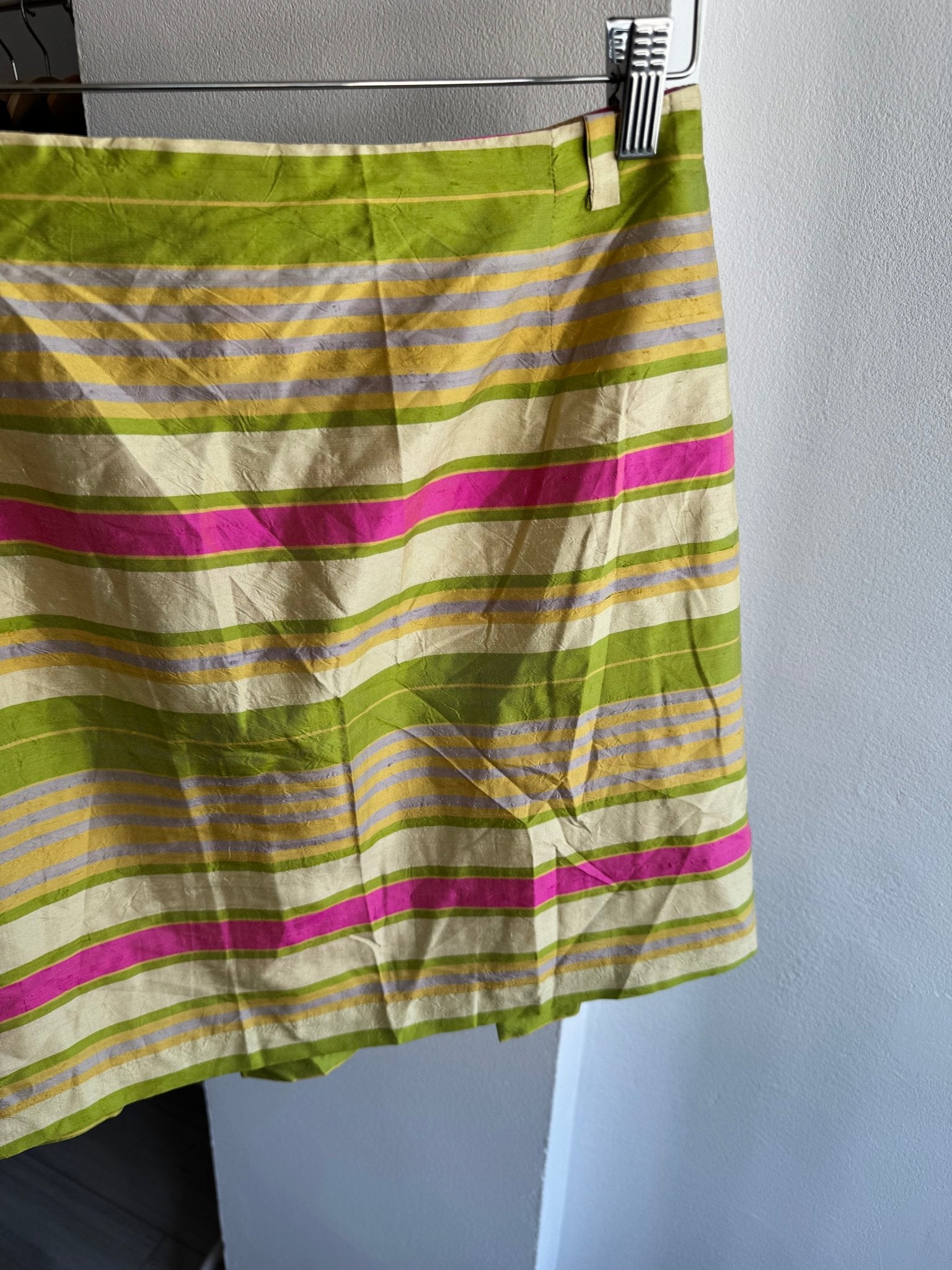 ☀️ Fustă Y2K Printed Mini din Mătase – IT 42 (S Damă) – Made in Italy - anbracaminte