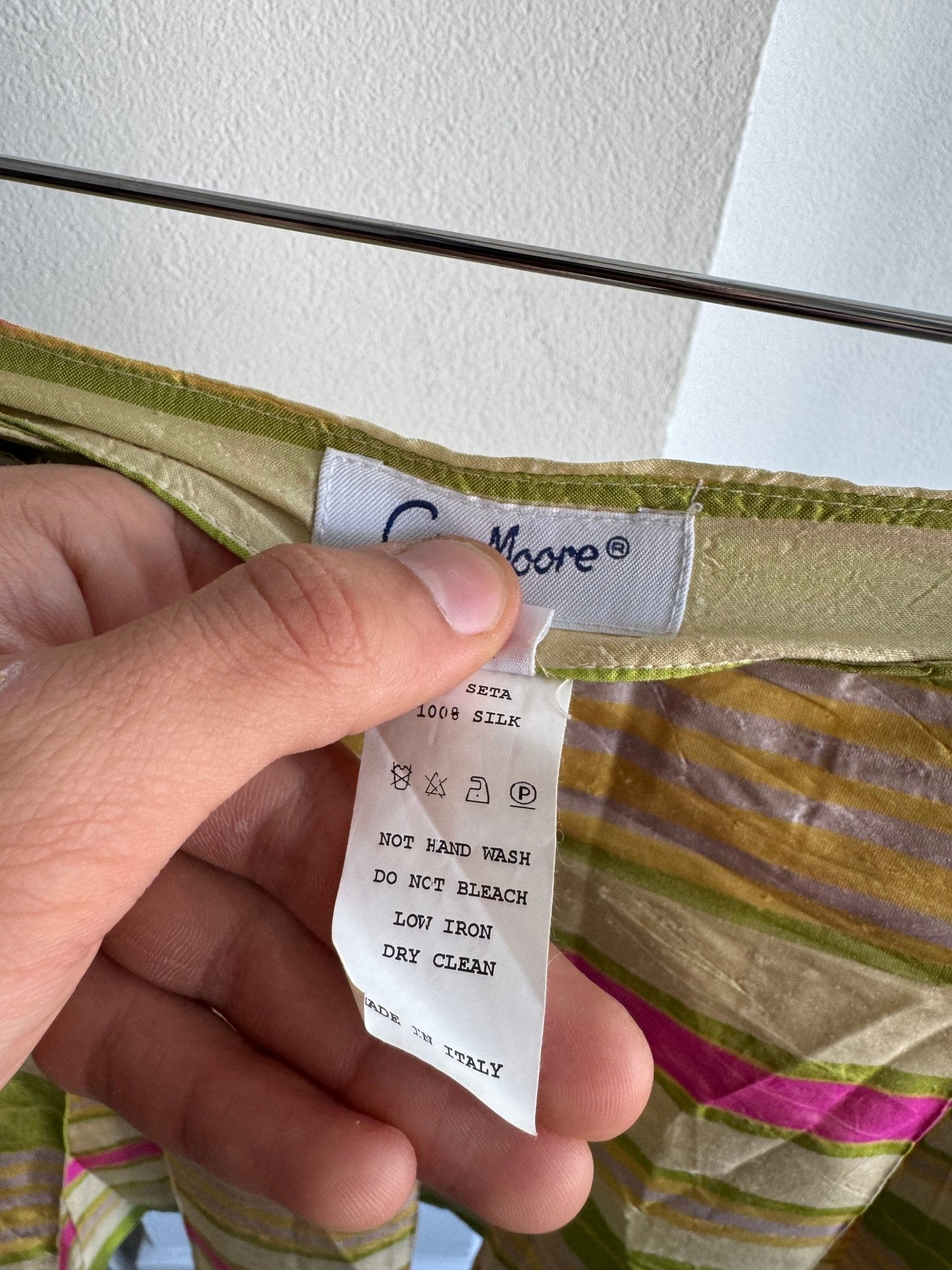 ☀️ Fustă Y2K Printed Mini din Mătase – IT 42 (S Damă) – Made in Italy - anbracaminte
