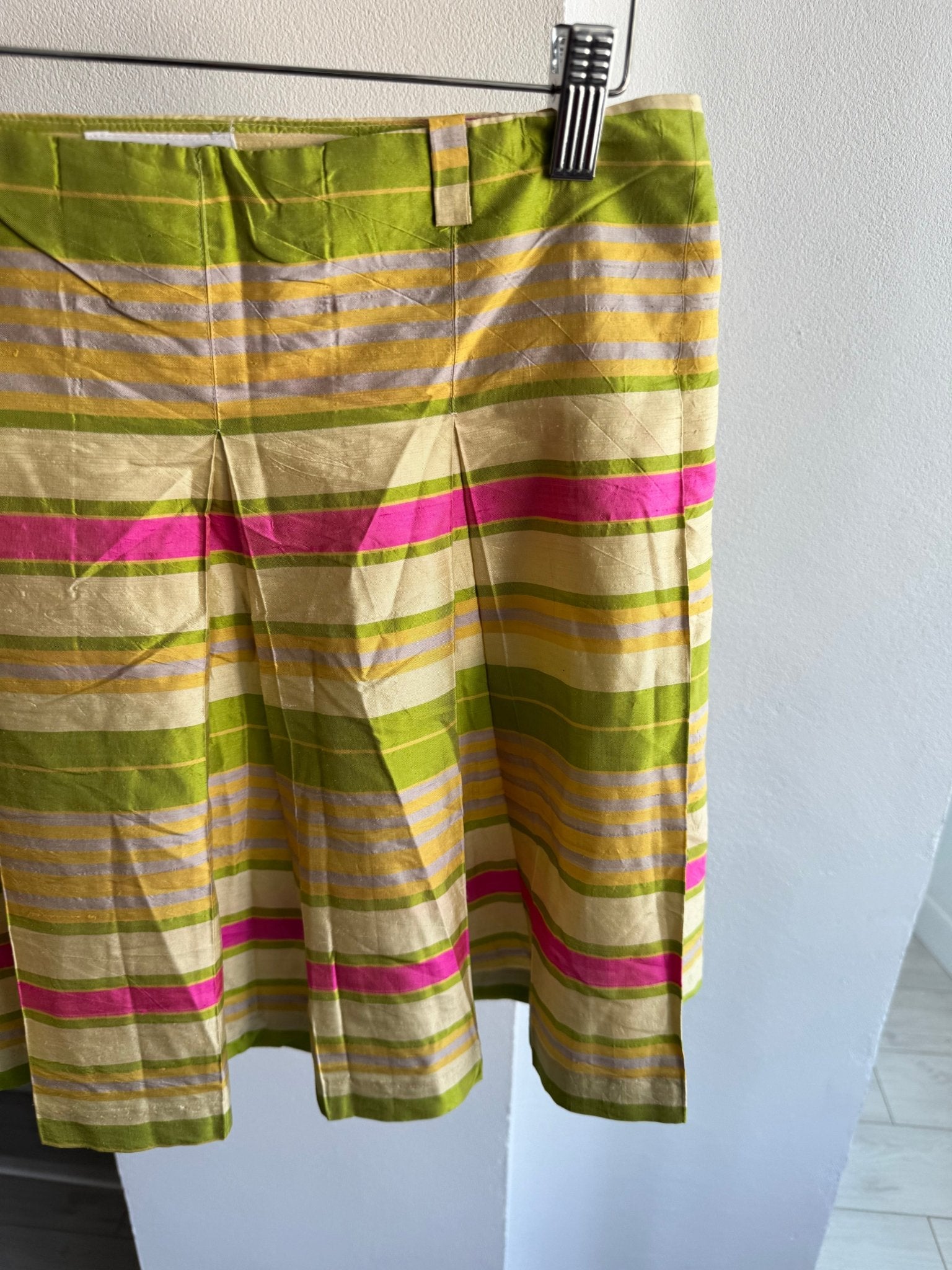 ☀️ Fustă Y2K Printed Mini din Mătase – IT 42 (S Damă) – Made in Italy - anbracaminte