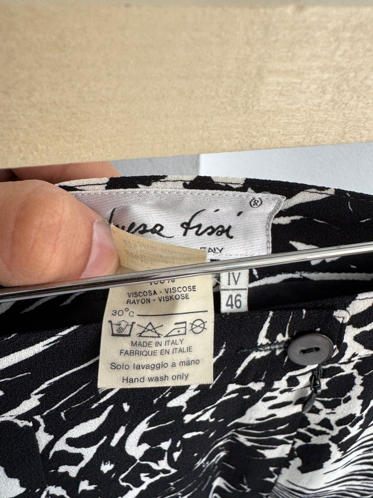 🦓 Fustă Y2K Printed Pencil – IT 46 (L) – Vâscoză – Made in Italy - anbracaminte