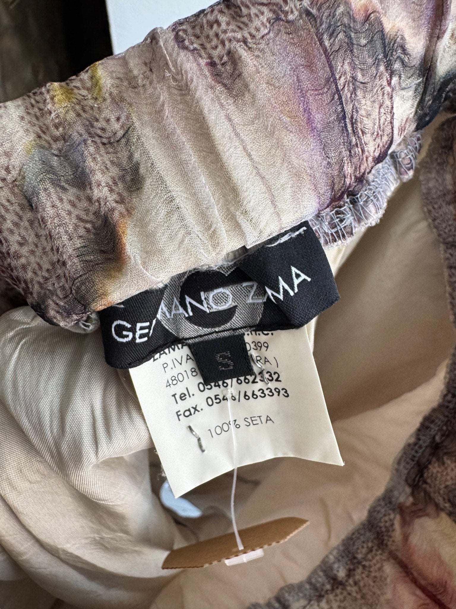 ✨ Fustă Y2K Printed Ruffled din Mătase – S Damă – Made in Italy - anbracaminte
