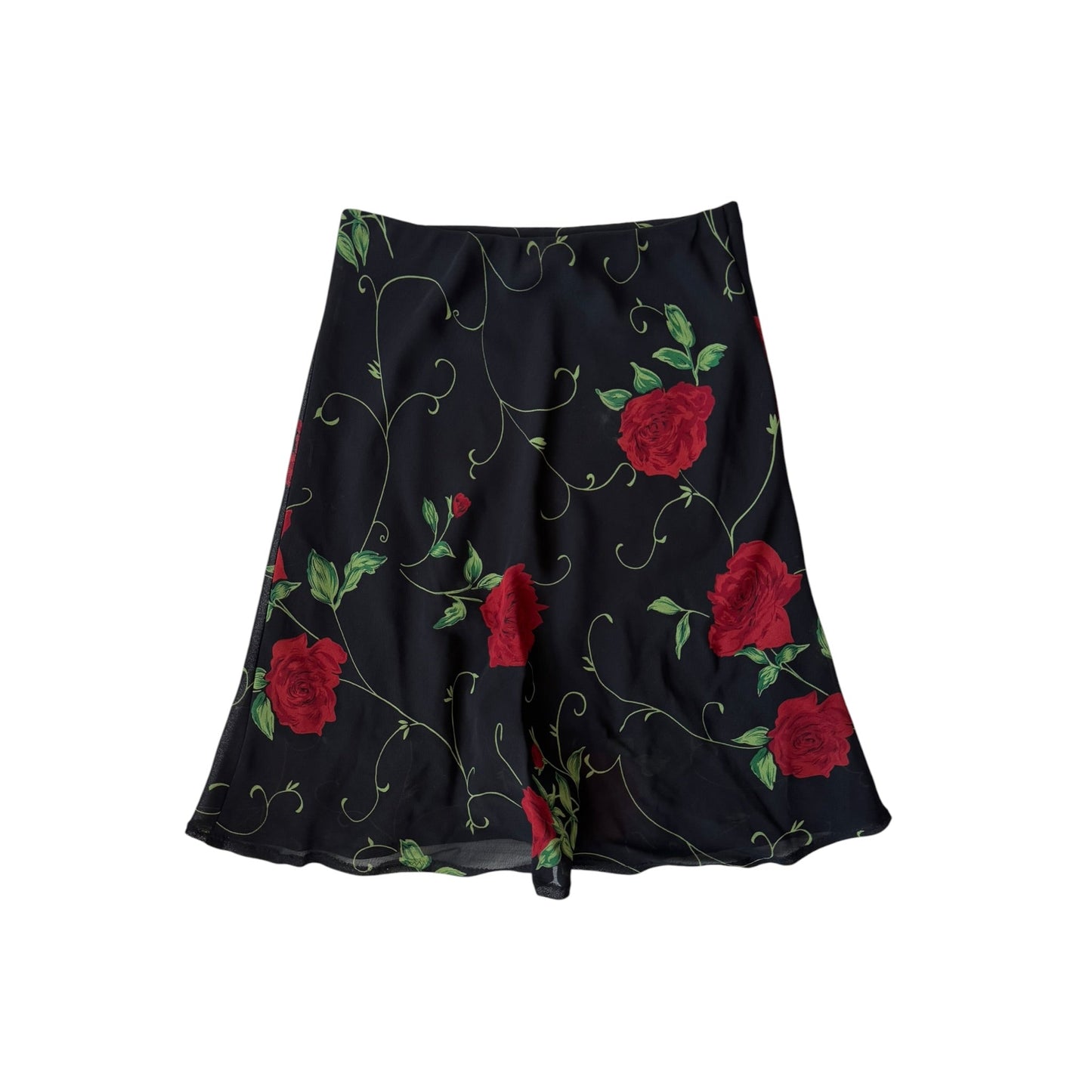 🌹 Fustă Y2K Rose Printed – M Damă - anbracaminte