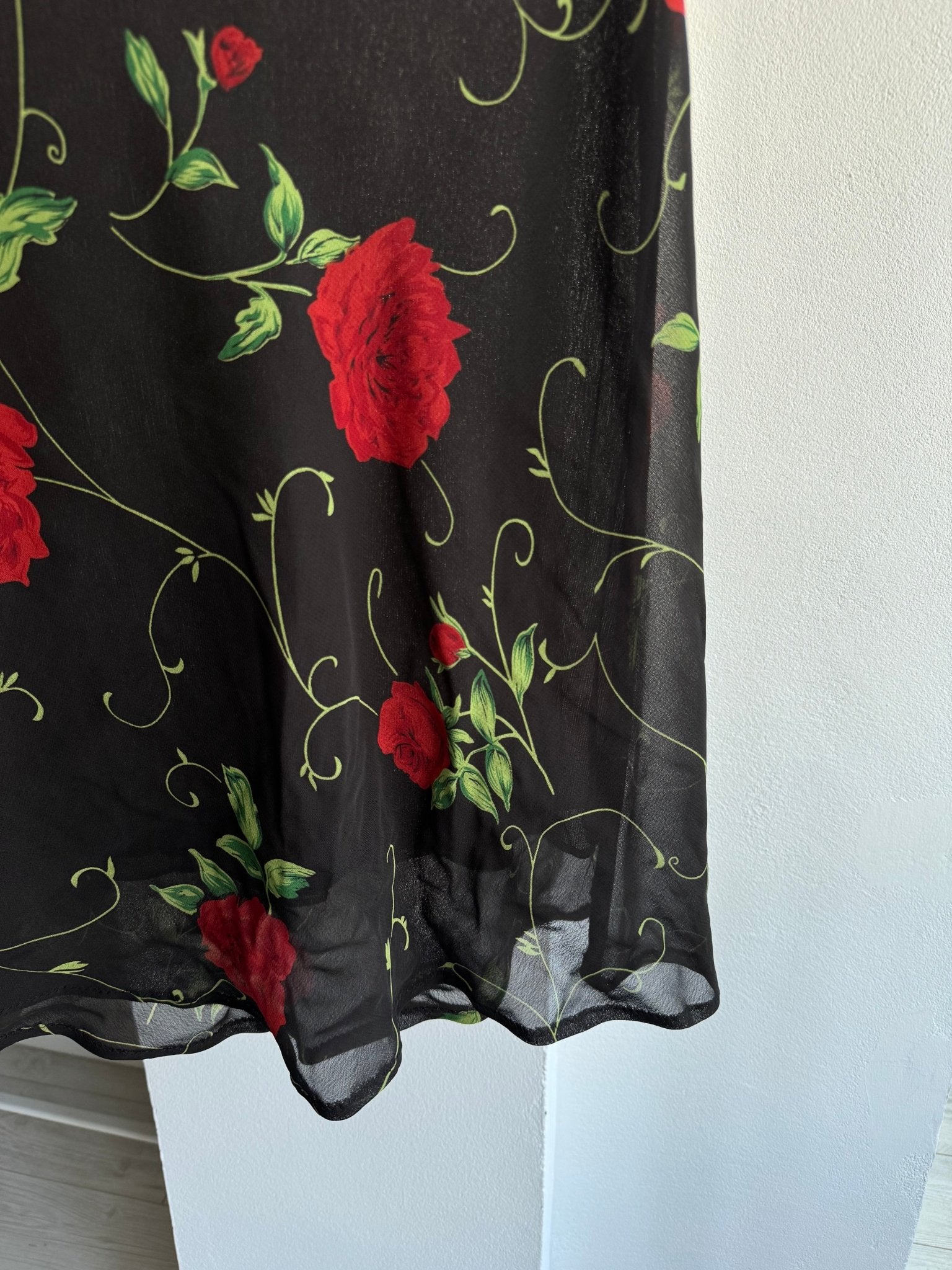 🌹 Fustă Y2K Rose Printed – M Damă - anbracaminte