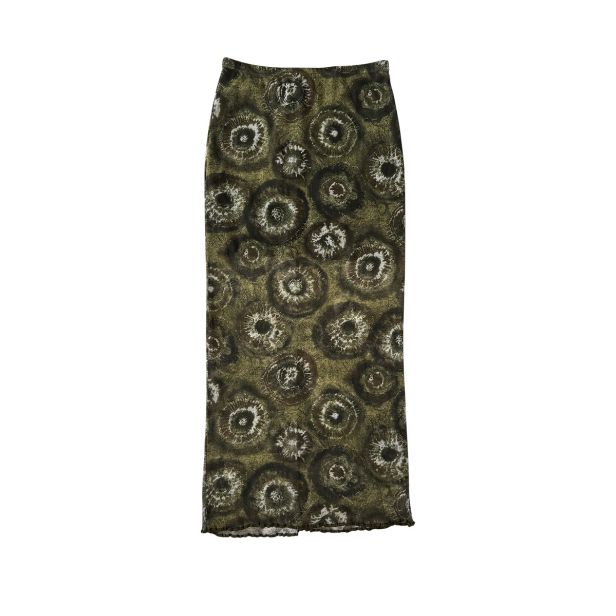 💚 Fustă Y2K Verde cu Print – Made in UK – M - anbracaminte