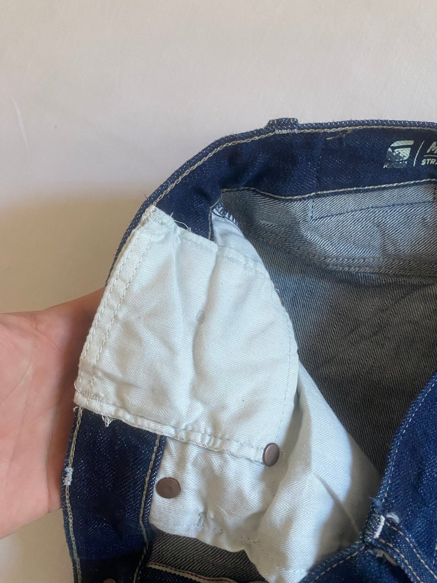 G Star Raw Selvedge Denim Mosa Straight Fit Jeans - anbracaminte