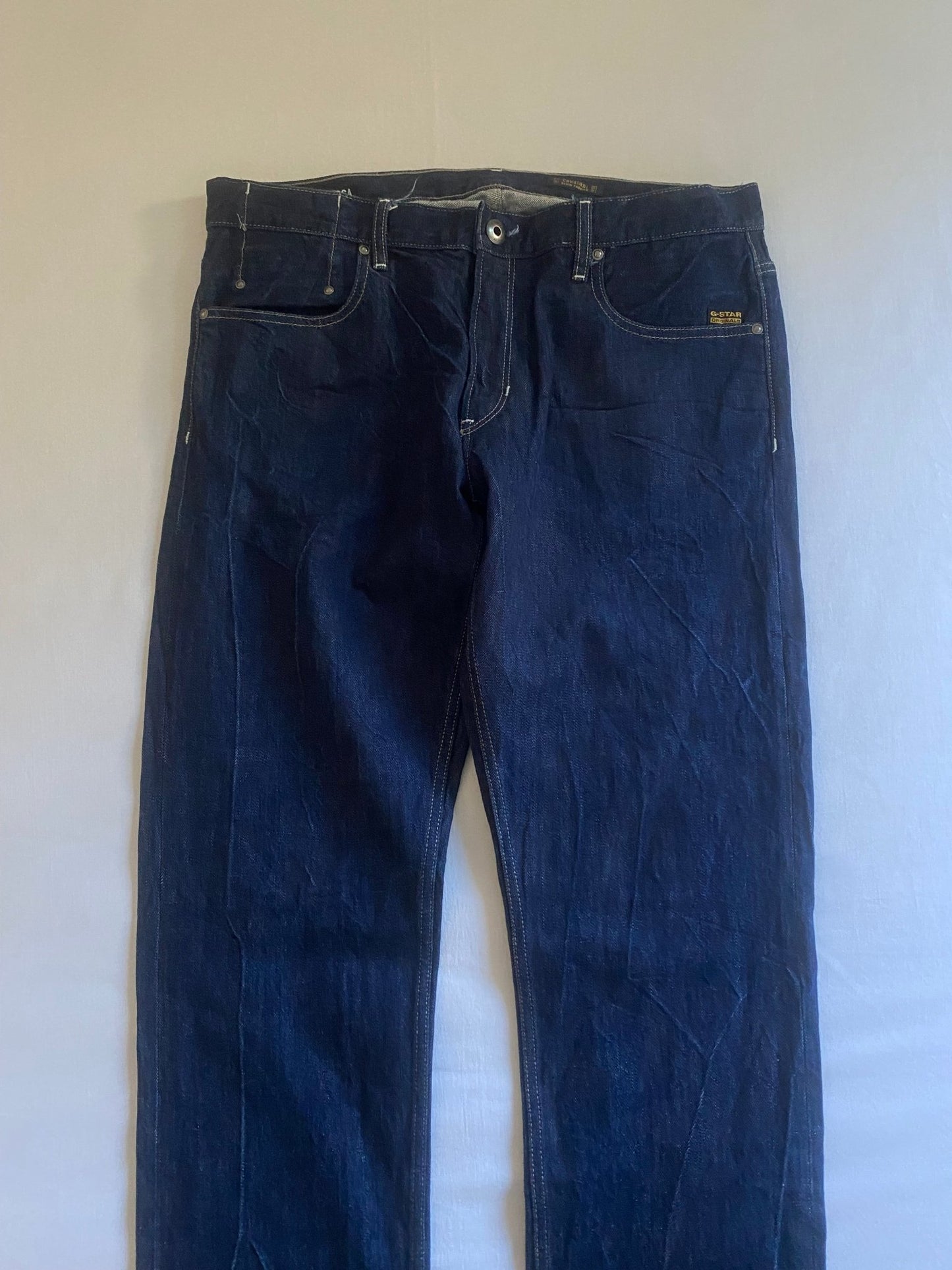 G Star Raw Selvedge Denim Mosa Straight Fit Jeans - anbracaminte