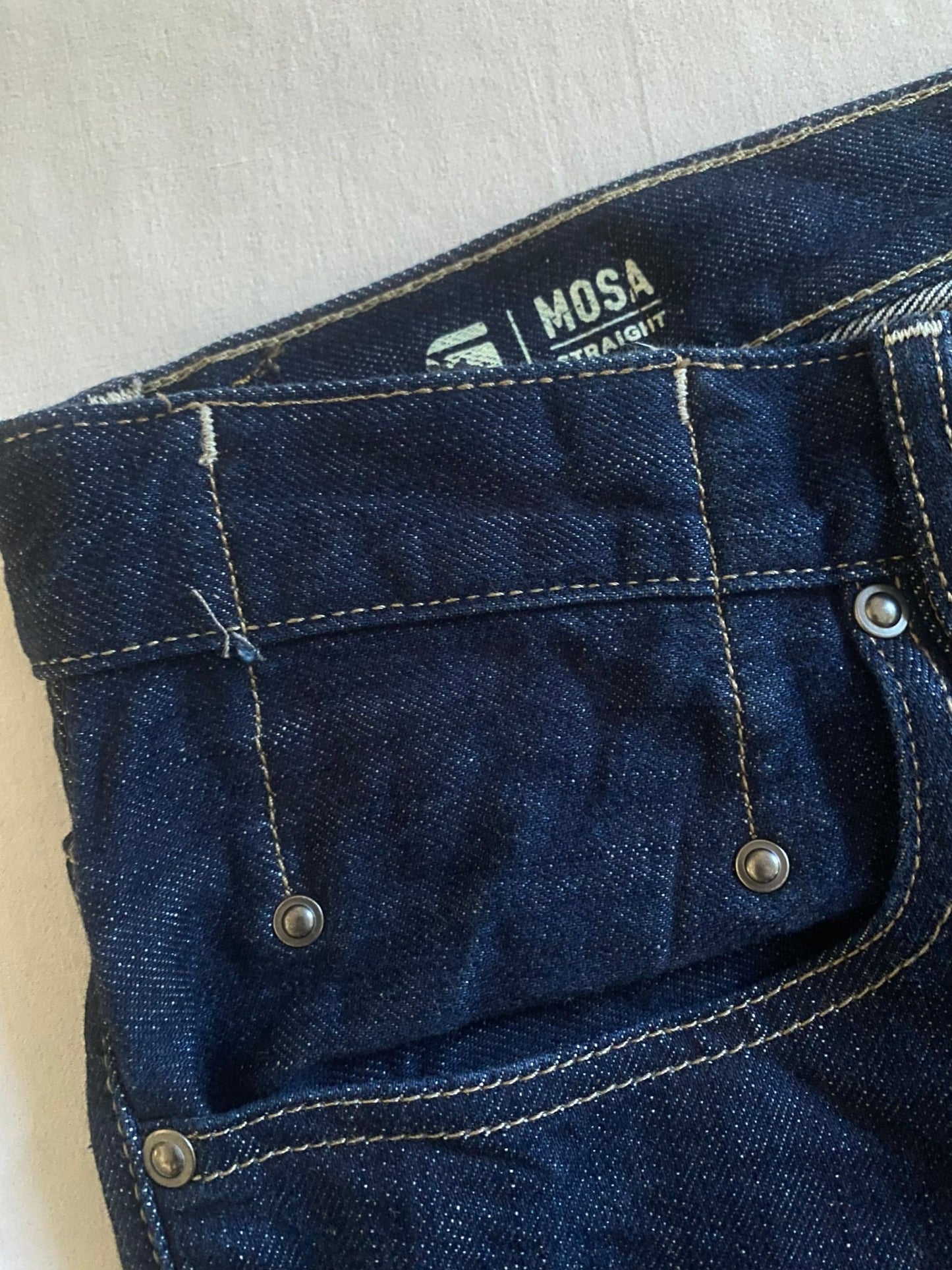 G Star Raw Selvedge Denim Mosa Straight Fit Jeans - anbracaminte