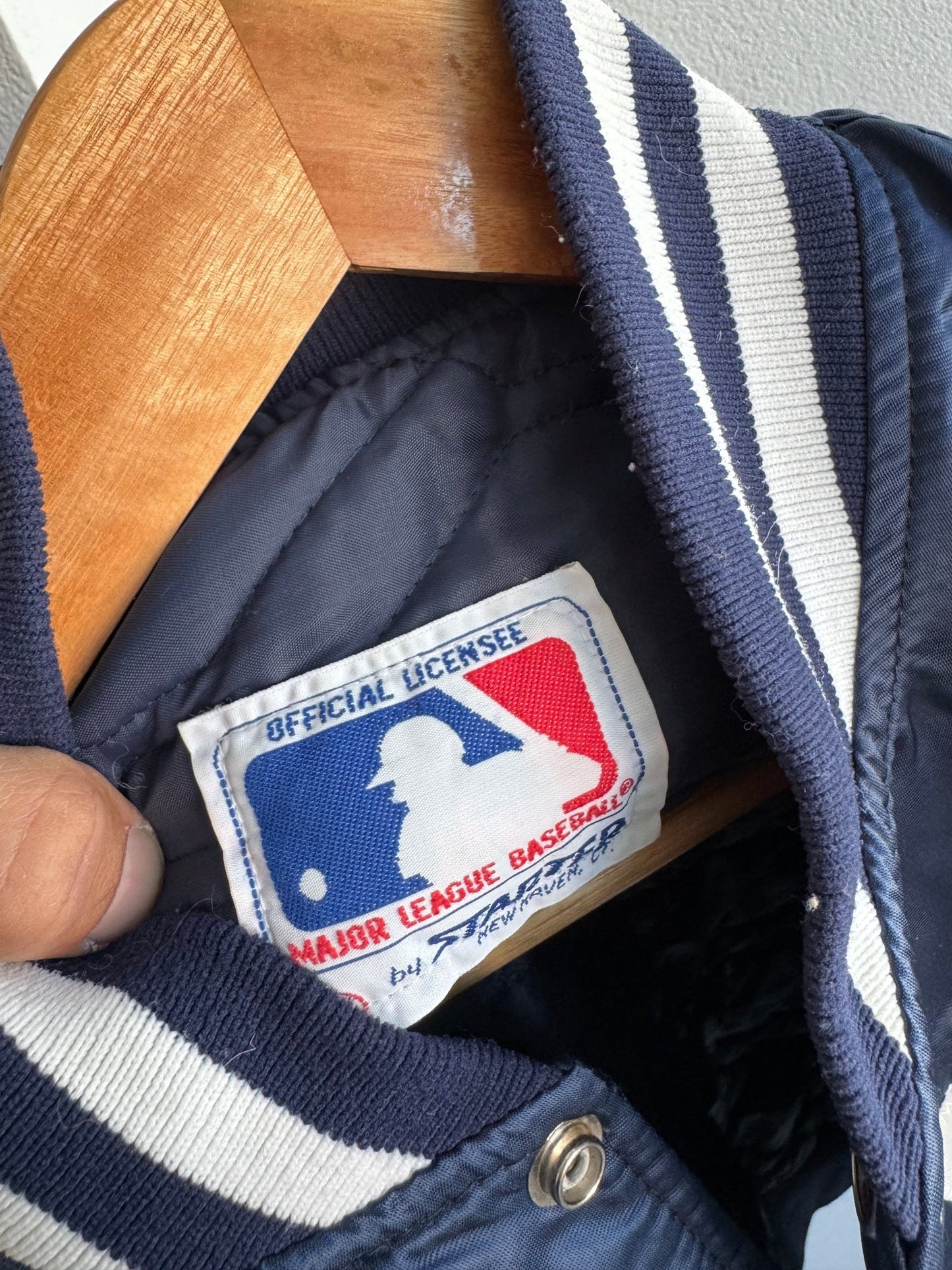 ⚾ Geacă 80’s New York Yankees Starter Satin Jacket – L – Made in USA - anbracaminte