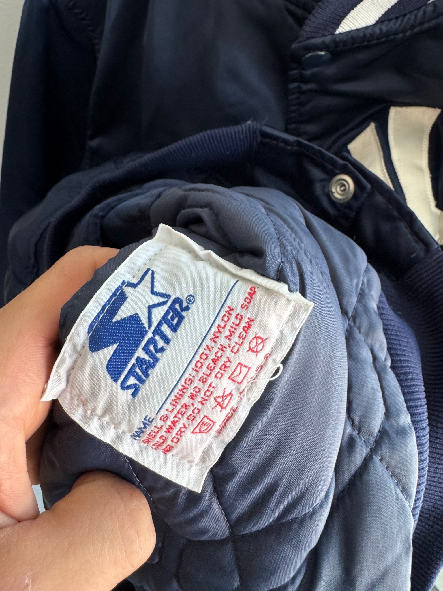 ⚾ Geacă 80’s New York Yankees Starter Satin Jacket – L – Made in USA - anbracaminte