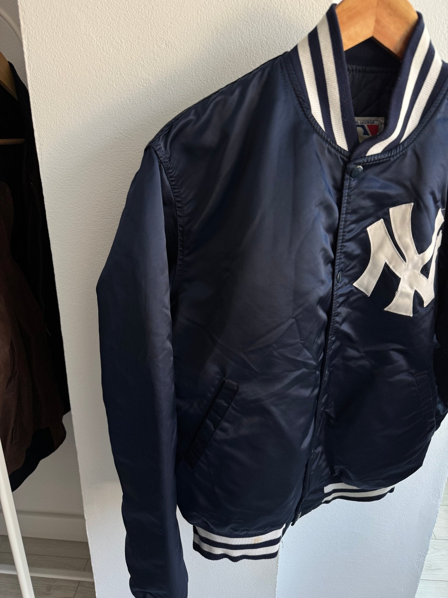 ⚾ Geacă 80’s New York Yankees Starter Satin Jacket – L – Made in USA - anbracaminte