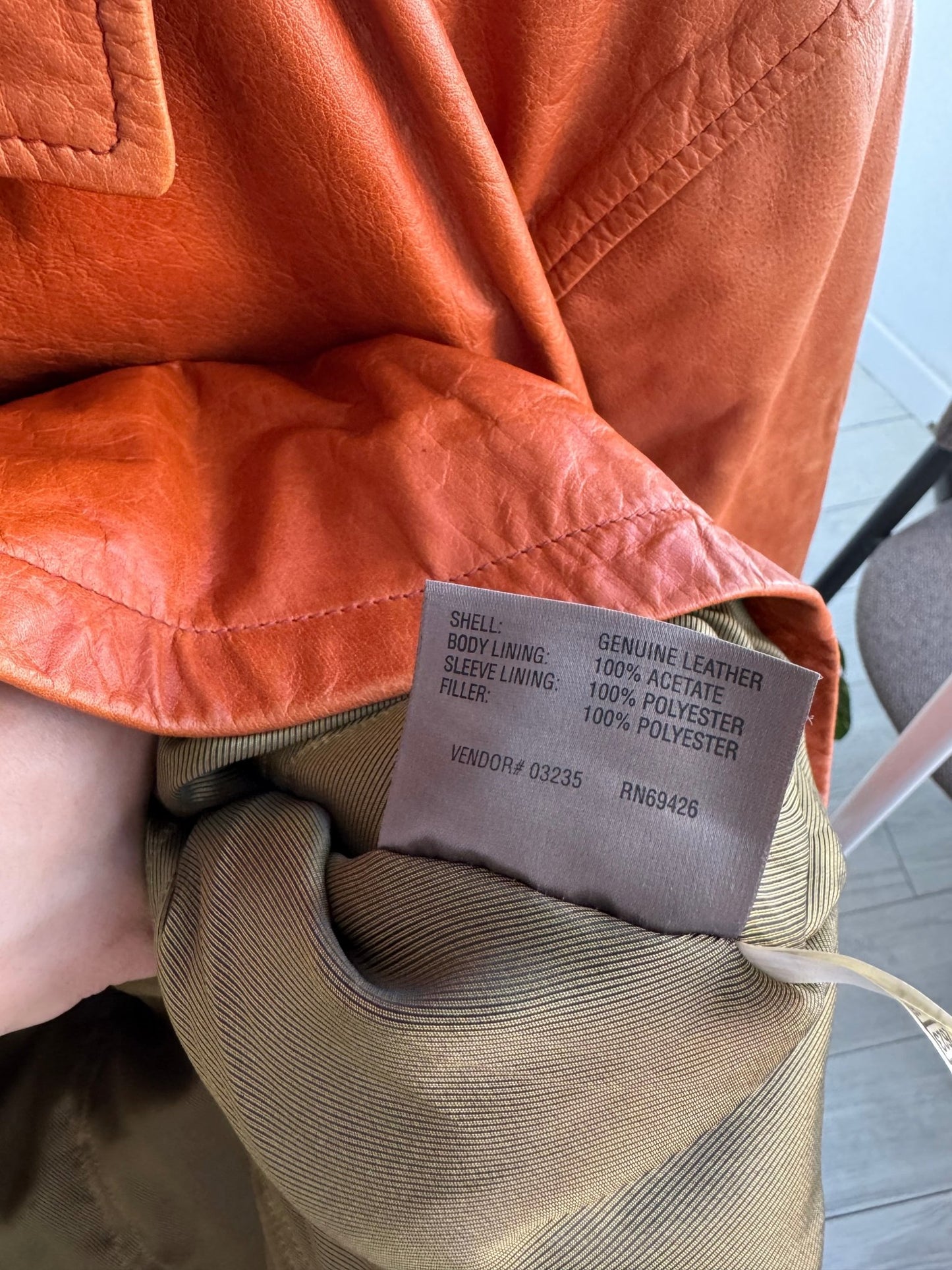 Geacă din piele Vintage Wilson’s Leather cu patină naturală – L Bărbați - anbracaminte