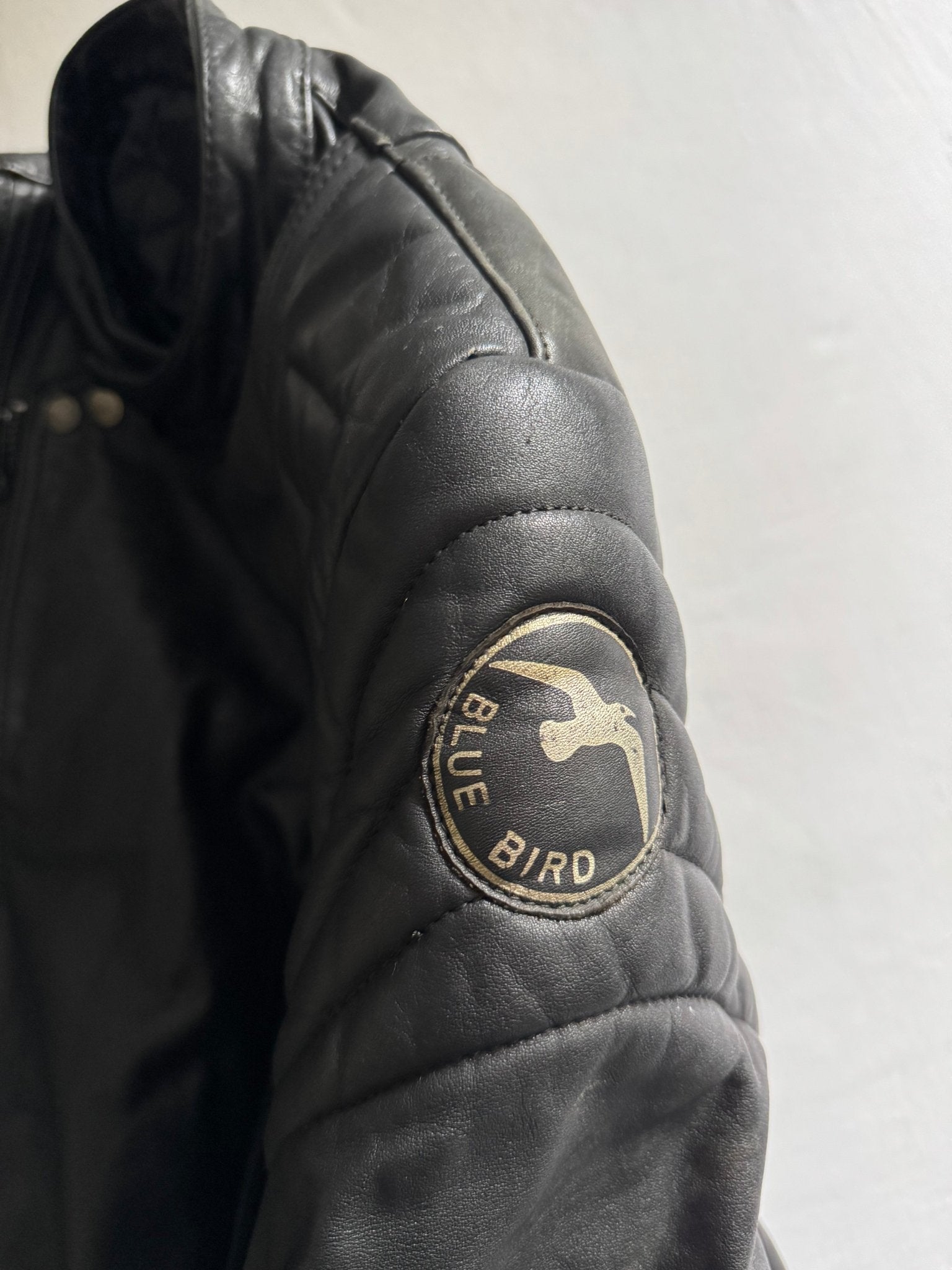 🏍️ Geacă Moto Vintage din Piele – Mărimea 54 (potrivită pentru L bărbați) - anbracaminte