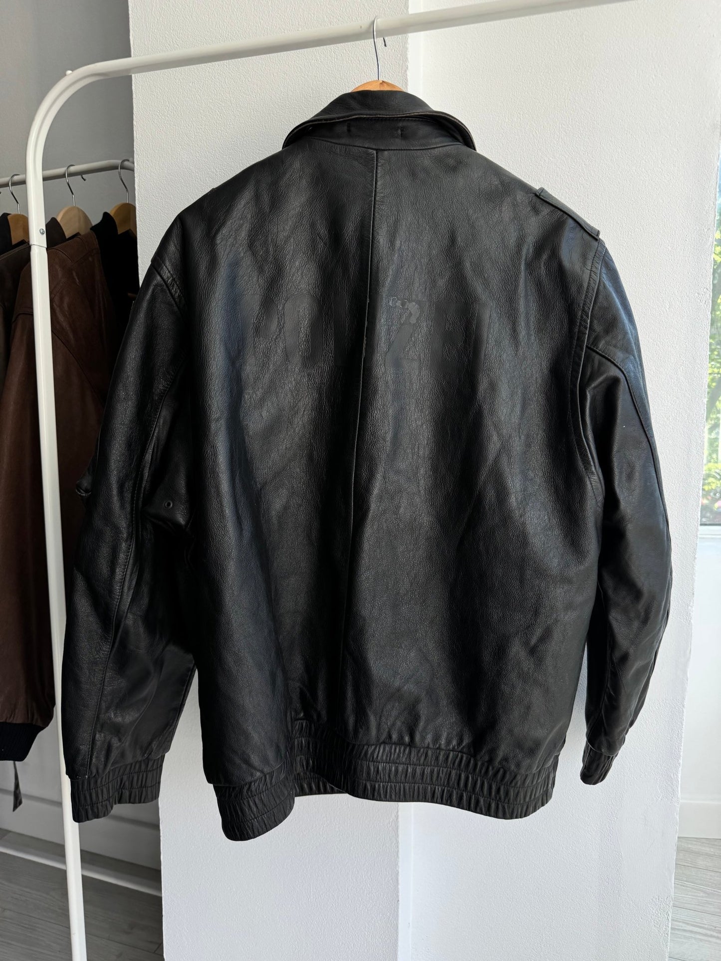 🚓 Geacă Piele 1992 German Polizei – XL (54) - anbracaminte