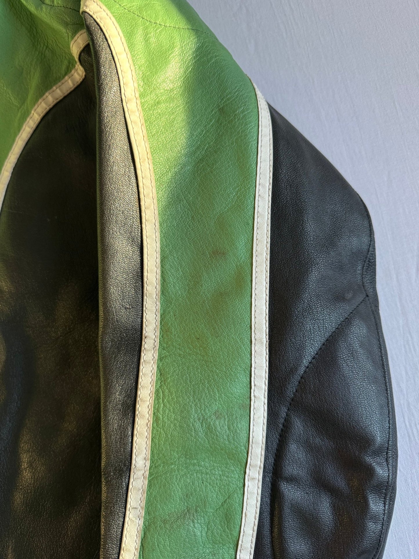 🏍️ Geacă Vintage 70’s Cafe Racer din Piele – Swedish Made – L (52) - anbracaminte