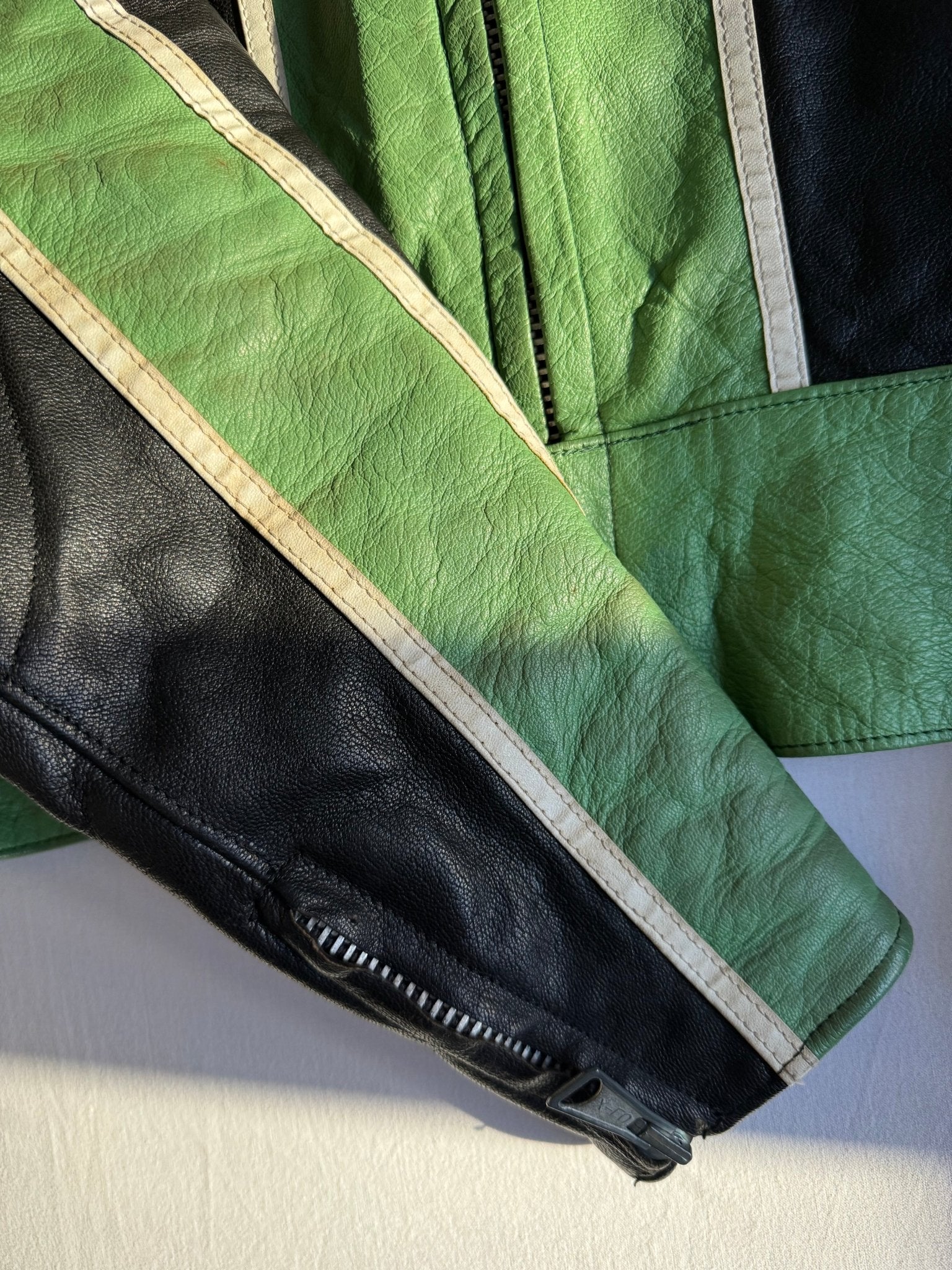 🏍️ Geacă Vintage 70’s Cafe Racer din Piele – Swedish Made – L (52) - anbracaminte