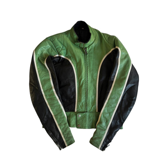 🏍️ Geacă Vintage 70’s Cafe Racer din Piele – Swedish Made – L (52) - anbracaminte