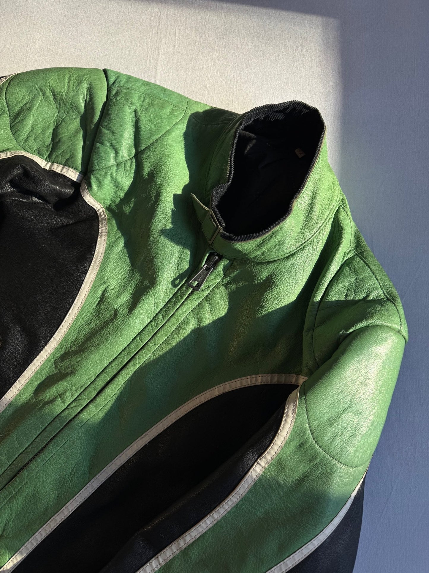 🏍️ Geacă Vintage 70’s Cafe Racer din Piele – Swedish Made – L (52) - anbracaminte